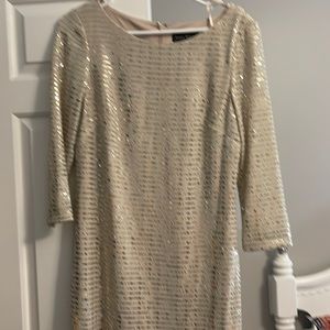Gold cocktail dress